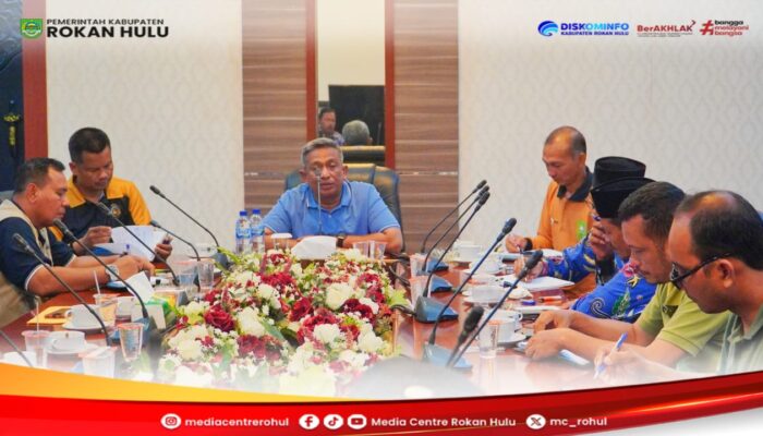 Bahas Distribusi Air Sawah dan Budidaya Ikan Agar Lebih Maksimal, Bupati Anton Hadiri Audiensi Bersama KTNA Rohul
