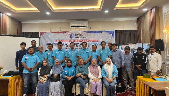Konsolidasi dan Pelantikan KWSB DPD Partai Gelora Indonesia Kota Pekanbaru Resmi Digelar
