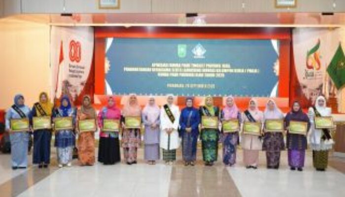 12 Kabupaten/Kota Raih Penghargaan Apresiasi Bunda PAUD Riau 2025