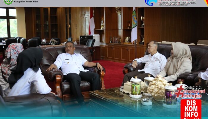 Terkait Kasus HIV/AIDS Di Rohul, Bupati Anton Audiensi Bersama Komisi Penanggulangan AIDS Provinsi Riau