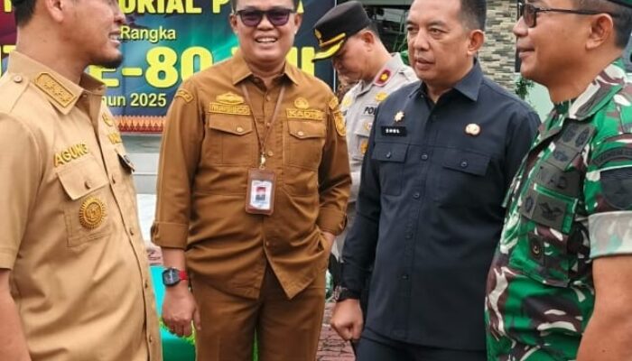 Kadistankan Pekanbaru Ikuti Kegiatan Pembagian Sembako Kepada Masyarakat dalam Rangka HUT Ke-80 TNI
