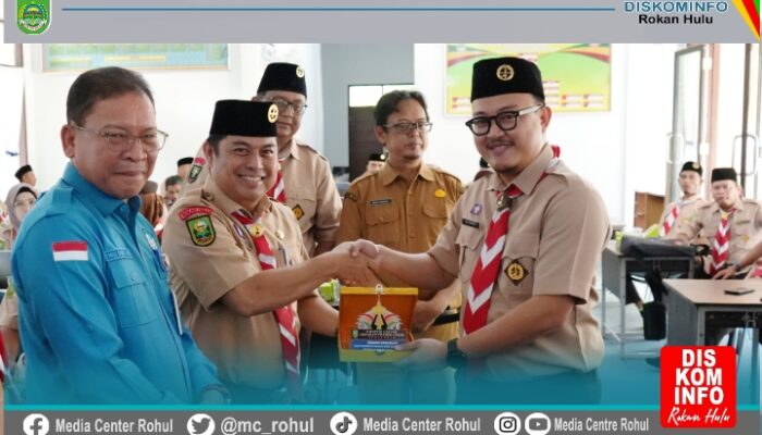 Disdikpora dan Kemenag Rohul Gelar Sosialisasi KTA Nasional dan Penguatan Pendidikan Kepramukaan