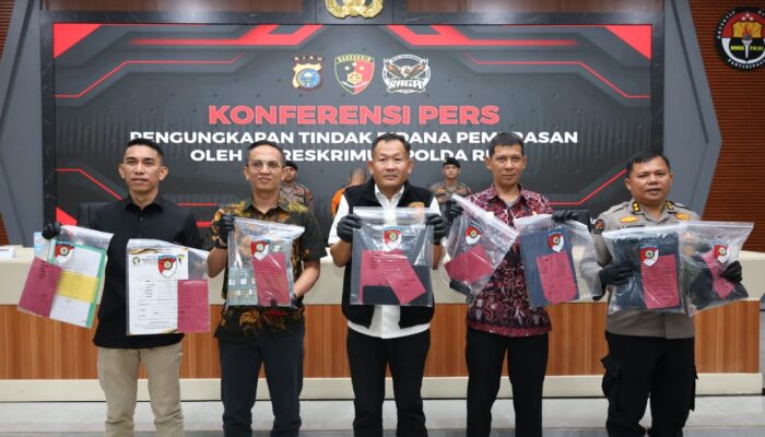 Polda Riau Tangkap Petinggi Ormas Petir yang Lakukan Pemerasan terhadap Perusahaan di Pekanbaru