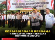 Polres Tanjung Jabung Timur Laksanakan Apel Kesiapan Tanggap Darurat Bencana Hidrometeorologi