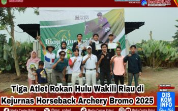 Tiga Atlet Rokan Hulu Wakili Riau di Kejurnas Horseback Archery Bromo 2025