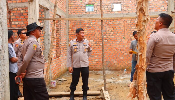 Wakapolres Tanjung Jabung Timur Tinjau Pengecekan Progres Pembangunan Gedung (SPPG), Mendukung Asta Cita Presiden