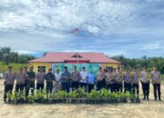 POLSEK BAGAN SINEMBAH SUKSES GELAR PENANAMAN 21000 POHON, DUKUNG PROGRAM KAPOLDA RIAU HIJAUKAN LINGKUNGAN