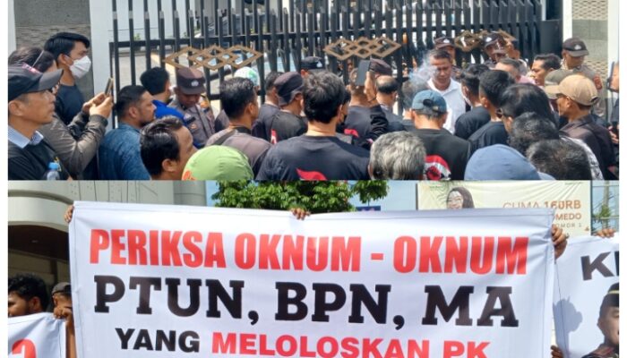 PK Cacat Hukum di PTUN Pekanbaru Disorot: Massa Gedor Pintu Keadilan, Desak Kejagung dan KPK Turun Tangan