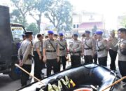 Dirpolairud Polda Jambi Dampingi Kapolda Lepas Personel Bantuan Kemanusiaan ke Sumatera Barat