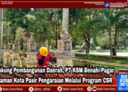Dukung Pembangunan Daerah, PT KSM Benahi Pagar Taman Kota Pasir Pengaraian Melalui Program CSR