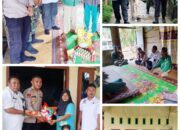 Camat Tebo Ilir Bersama Kapolsek Tebo Ilir Salurkan Bantuan Keluarga Gerakan Orang Tua Asuh Cegah Stunting (GENTING) Di Wilayah