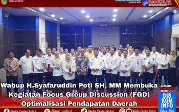 Wabup Syafaruddin Poti Buka FGD Optimalisasi PAD Tahun 2026