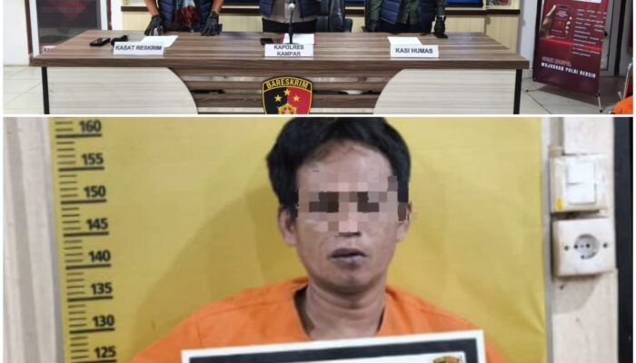 Kurang Dari 12 Jam, Pelaku Pembunuhan Berhasil Diringkus Polres Kampar