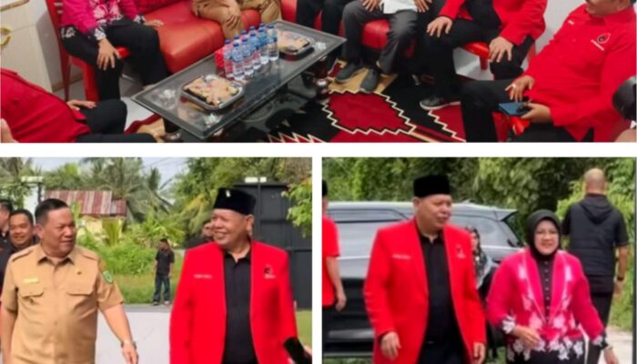 Plt Gubri Bersama Bupati Siak Hadir di Peresmian Kantor Baru DPC PDIP Siak dan Ini Harapan Irving Kahar Arifin