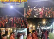 Kapolres Kampar Pimpin Tradisi Pedang Pora, Pernikahan Putra Bupati Kampar Berlangsung Meriah dan Khidmat