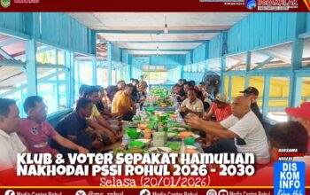 Sepakat! Klub Voter dan Asosiasi Daulat H. Hamulian Nasution Nakhodai PSSI Rokan Hulu 2026-2030