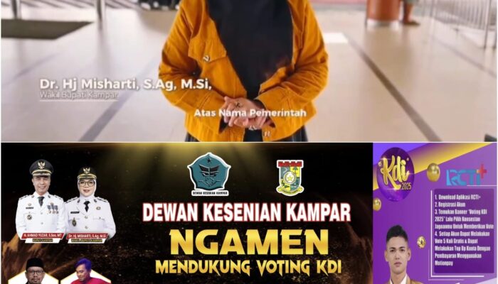 Bupati dan Wakil Bupati Kampar All Out! Dukung Jordi Aldio Kusuma di Panggung Nasional KDI 2025