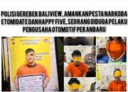 Polisi Gerebek Baliview, Amankan Pesta Narkoba Etomidate dan Happy Five, Seorang Diduga Pelaku Pengusaha Otomotif Pekanbaru