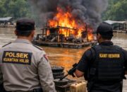 Diduga Ada Gratifikasi di Balik Maraknya PETI Kuantan Hilir, Pembakaran Rakit Jadi Sorotan