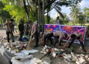 Brimob Polda Riau Gelar Karya Bakti, Tindaklanjuti Arahan Presiden Prabowo soal Gotong Royong dan Kebersihan Kota