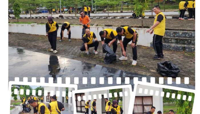 Laksanakan Instruksi Presiden Polresta Jambi Giat Kurvey Lingkungan di RTH