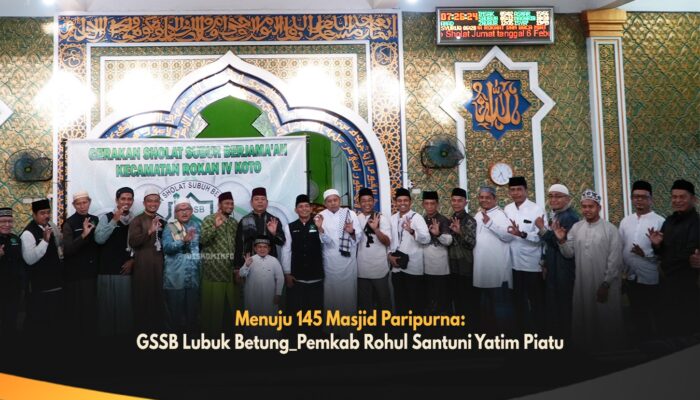 Menuju 145 Masjid Paripurna: GSSB Lubuk Betung Pemkab Rohul Santuni Yatim-Piatu