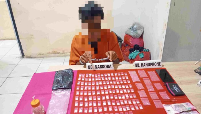 Polres Kampar Tangkap Pelaku Narkoba di Peron Sawit, 132 Paket Sabu-sabu Ikut Diamankan!