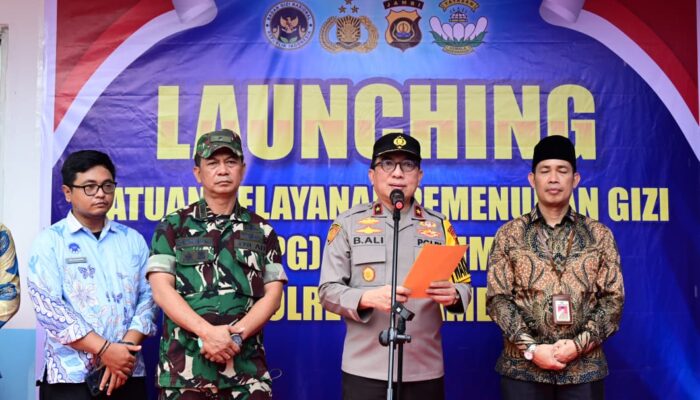 Wakapolda Jambi Resmikan Launching SPPG Jambi Timur, Polda Jambi Dukung Penuh Program Nasional
