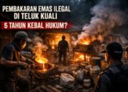 Lima Tahun Tak Tersentuh, Aktivitas Pembakaran Emas Ilegal di Teluk Kuali Diduga Kebal Hukum