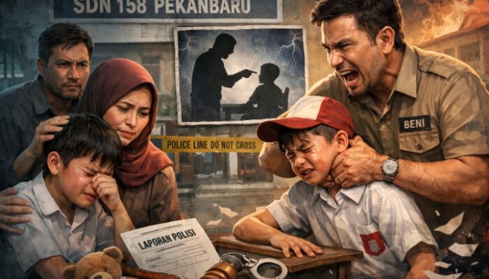 Luar Biasa! Dunia Pendidikan di Kota Pekanbaru Tercoreng oleh Oknum Guru SDN 158 Bernama Beni, Orang Tua DF: Anak Kami Terintimidasi dan Psikologisnya Terganggu