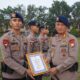 Dansat Brimob Polda Riau Berikan Penghargaan kepada Personel Berprestasi