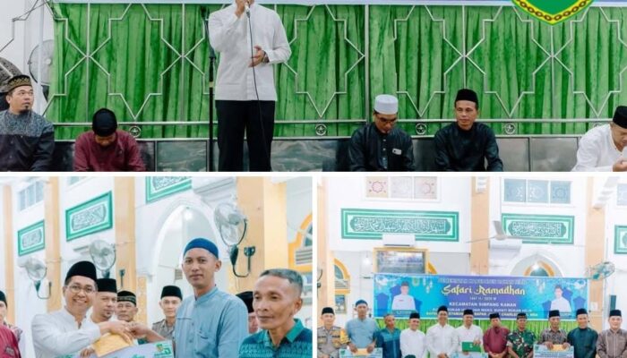 Wakil Bupati Rohil Jhony Charles Gelar Safari Ramadan di Simpang Kanan, Salurkan Bantuan untuk 8 Mushola