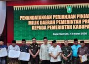 Pemkab Kuansing Teken Perjanjian Pinjam Pakai Aset dengan Pemprov Riau, Perkuat Pengamanan Aset Daerah