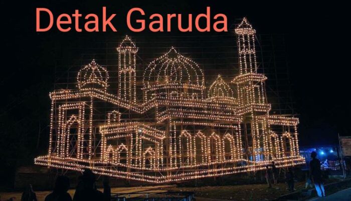 Menara Lampu Colok 2026 Desa Sebauk Malam Tujuh Likur Menerangi Bengkalis