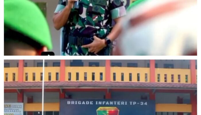 Komandan Brigif TP 34/ Cakra Buana Kolonel Inf Arief Widyanto Pimpin Upacara Dan Berikan Arahan Kepada Seluruh Prajurit Menjelang Lebaran 1447 H/2026 M