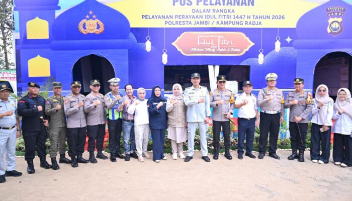 Sambangi Pos Pelayanan dan Pos Pengamanan, Kapolda Jambi Pastikan Kesiapan Personel dan Fasilitas