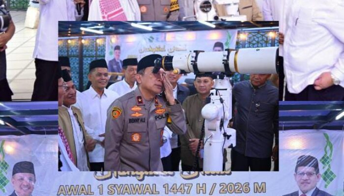 Wakapolda Jambi Brigjen Pol. B. Ali Hadiri Rukyatul Hilal Awal Syawal 1447 H, Hilal Tidak Terlihat
