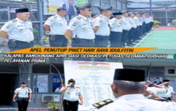 APEL PENUTUP PIKET HARI RAYA IDULFITRI, KALAPAS BANGKINANG APRESIASI DEDIKASI PETUGAS SELAMA TIGA HARI PELAYANAN PRIMA