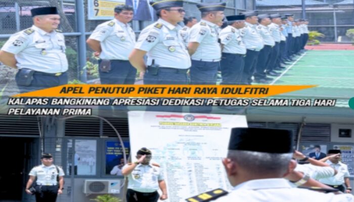 APEL PENUTUP PIKET HARI RAYA IDULFITRI, KALAPAS BANGKINANG APRESIASI DEDIKASI PETUGAS SELAMA TIGA HARI PELAYANAN PRIMA