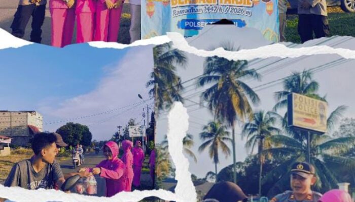 Wujud Kepedulian Kapolsek Tebo Ulu Bersama Personel Gelar Berbagi Takjil Ke Warga Di Bulan Suci Ramadan Dan Mempererat Hubungan