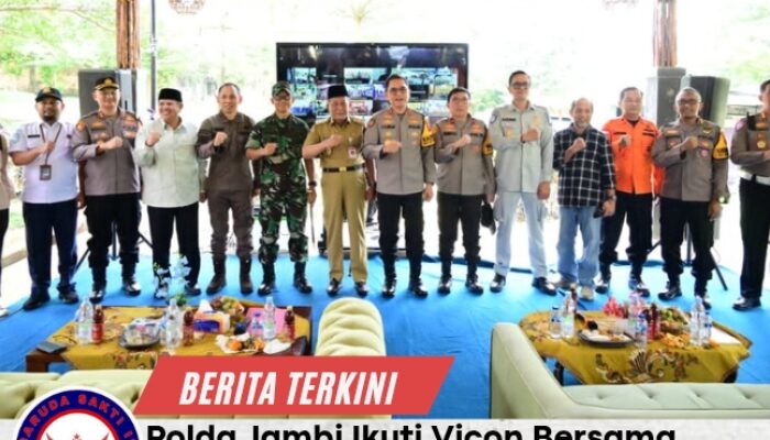 Polda Jambi Ikuti Vicon Bersama Kapolri, Perkuat Pengamanan dan Pelayanan di Objek Wisata Saat Idul Fitri 1447 H