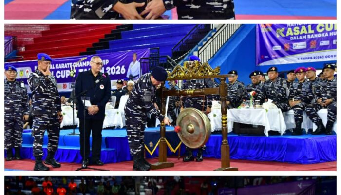 Wakasal Laksdya TNI Edwin Hadiri Kasal CUP V 2026 Resmi Digelar, TNI AL Perkuat Pembinaan Atlet Karate Nasional