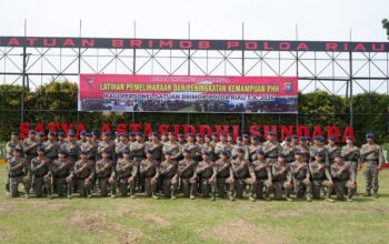 Brimob Polda Riau Asah Kemampuan PHH, Perkuat Kesiapsiagaan Hadapi Dinamika Kamtibmas