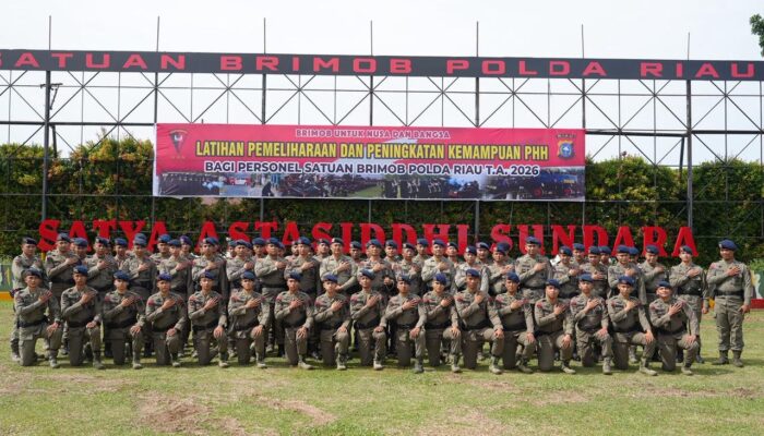 Brimob Polda Riau Asah Kemampuan PHH, Perkuat Kesiapsiagaan Hadapi Dinamika Kamtibmas