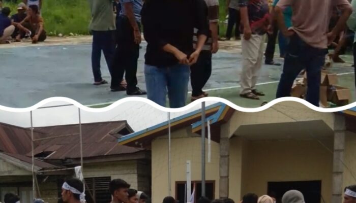 Demo di Desa Belantara Raya Berlangsung Singkat, Dukungan Pemberhentian Kades Terbelah