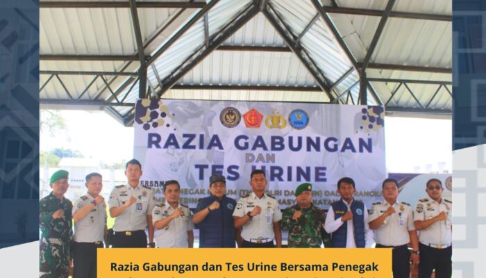 Razia Gabungan dan Tes Urine Bersama Penegak Hukum Dalam Rangka Memperingati Hari Bakti Pemasyarakatan Ke-62