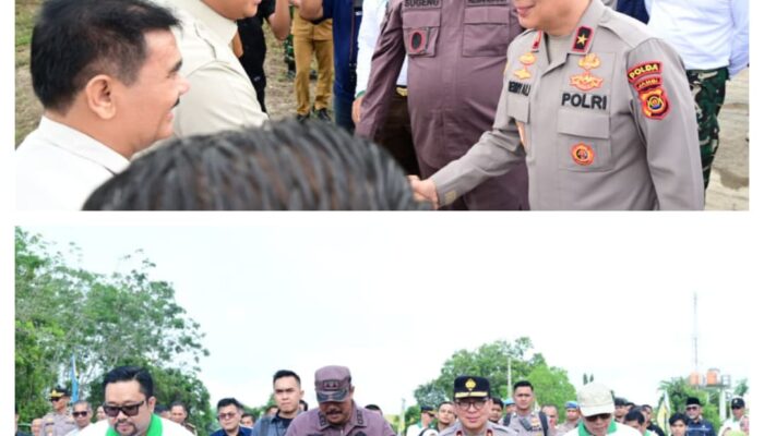 Wakapolda Jambi Brigjen Pol. B Ali Bersama Kejati Jambi Sugeng Hariadi Hadiri Pelantikan DPD HKTI Provinsi Jambi Dan Wanita Tani Indonesia