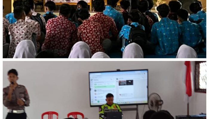 “Polantas Belajar Bersamo” SatLantas Polres Tebo Gelar Sosialisasi Ke Sekolah SMAN 4 Tebo Dan SMPN 05 Tebo