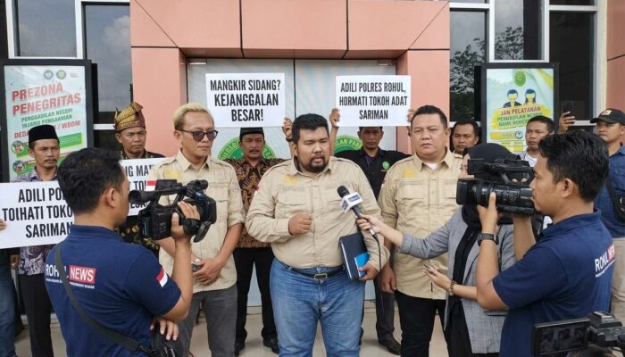 Kejanggalan Mangkirnya Dalam Proses Sidang Praperadilan Tokoh Adat Rantau Kasai Sariman , Polres Rohul Menuai Sorotan
