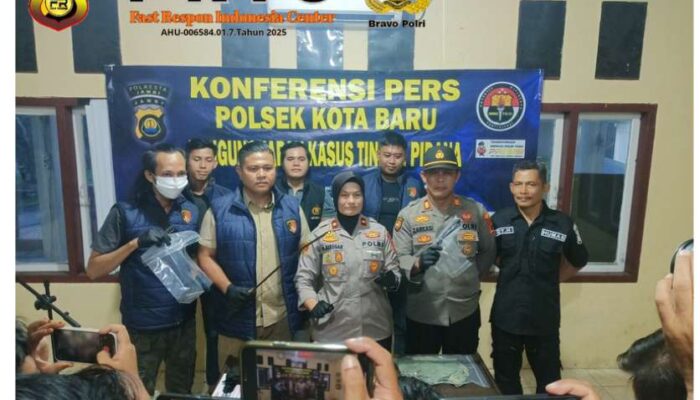 Dugaan Dua Eksekutor Pembunuhan Sadis di Pinang Merah Berhasil Ditangkap Polsek Kota Baru Korban Tewas Dengan 18 Luka Tusukan